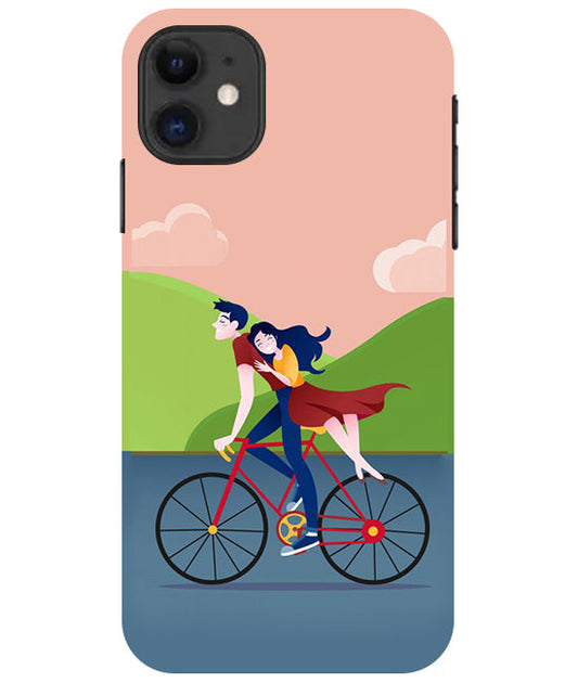 Cycling Couple Back Cover For  Apple Iphone 11