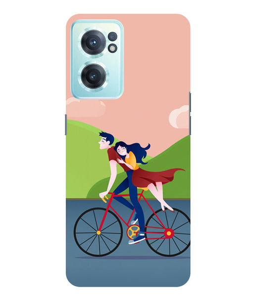 Cycling Couple Back Cover For  Oneplus Nord CE 2  5G