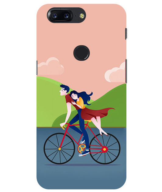Cycling Couple Back Cover For  Oneplus 5T