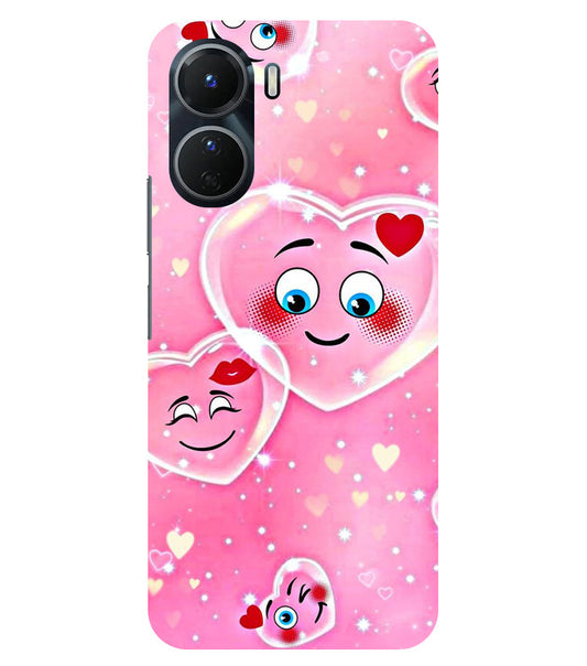 Smile Heart Back Cover For  Vivo T2X 5G/Y56 5G