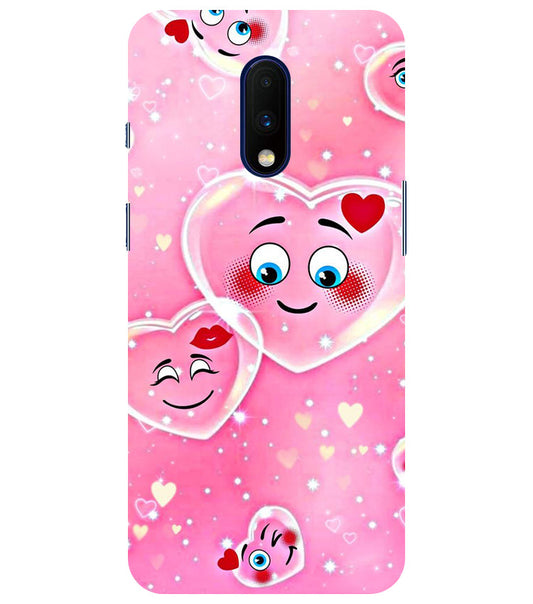 Smile Heart Back Cover For  Oneplus 7