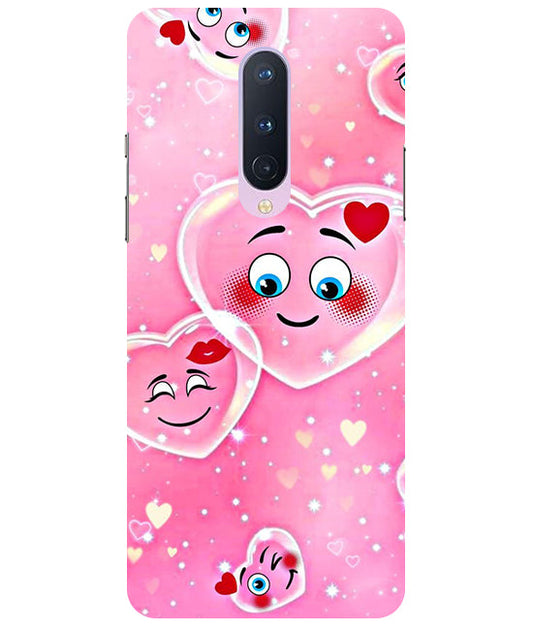 Smile Heart Back Cover For  Oneplus 8