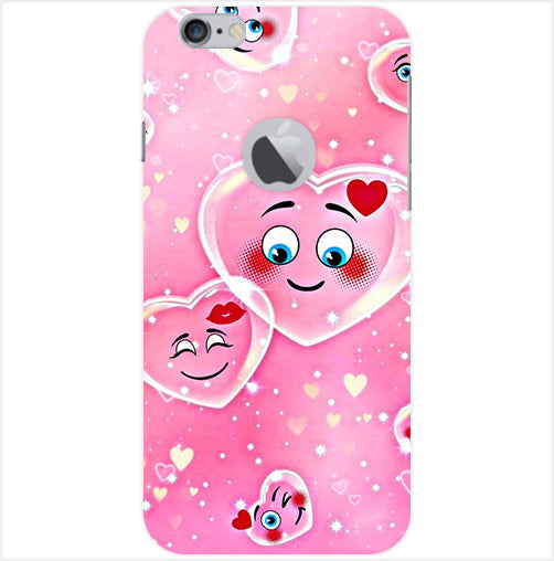 Smile Heart Back Cover For  Apple Iphone 6/6S Logo Cut