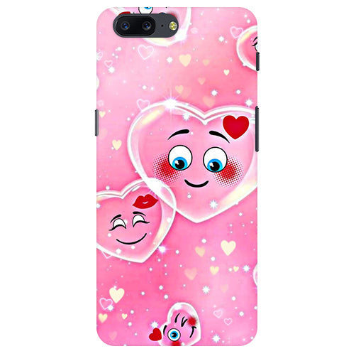 Smile Heart Back Cover For Oneplus 5