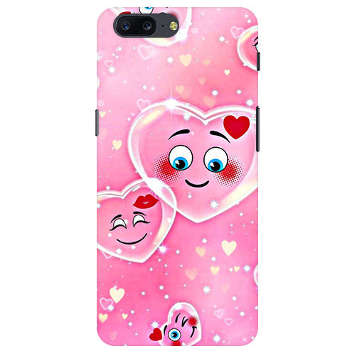 Smile Heart Back Cover For  Oneplus 5