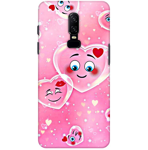 Smile Heart Back Cover For  Oneplus 6