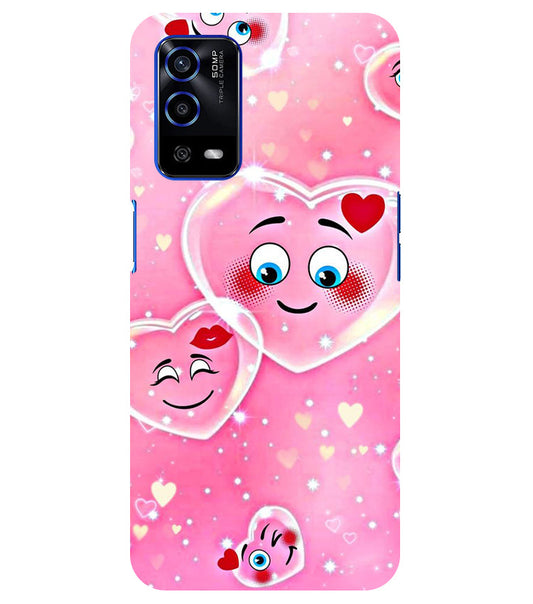 Smile Heart Back Cover For  Oppo A16