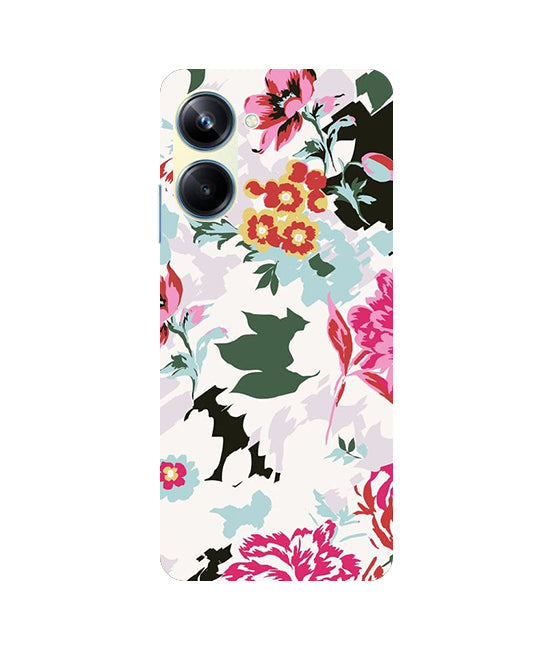 Flower Printed Pattern Back Cover For Realme 9i 5G