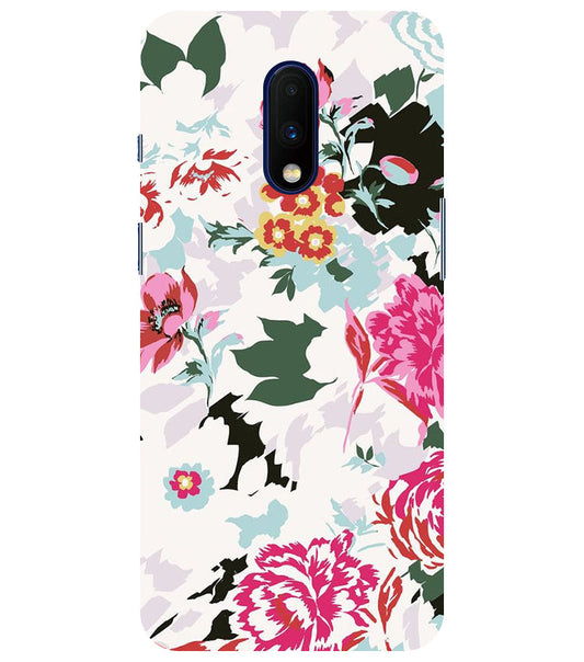 Flower Printed Pattern Back Cover For  Oneplus 6T