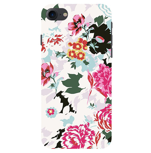 Flower Printed Pattern Back Cover For Apple Iphone 7
