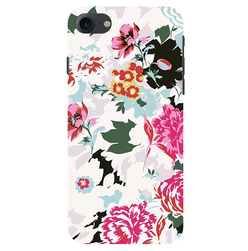 Flower Printed Pattern Back Cover For  Apple Iphone 7
