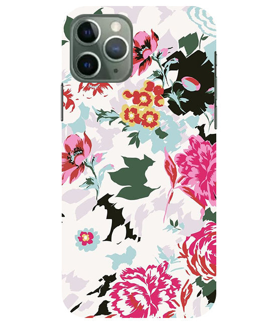 Flower Printed Pattern Back Cover For Apple Iphone 11 Pro Max