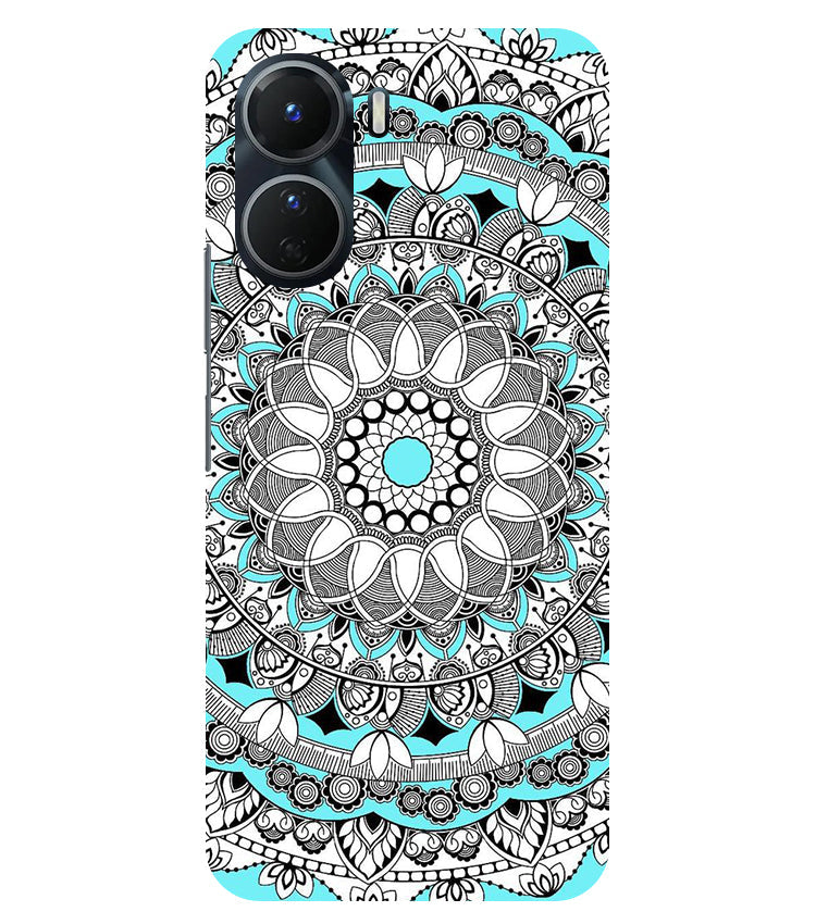 Mandala art Back Cover For Vivo Y16 5G