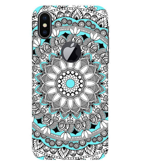Mandala art Back Cover For Apple Iphone X Logocut