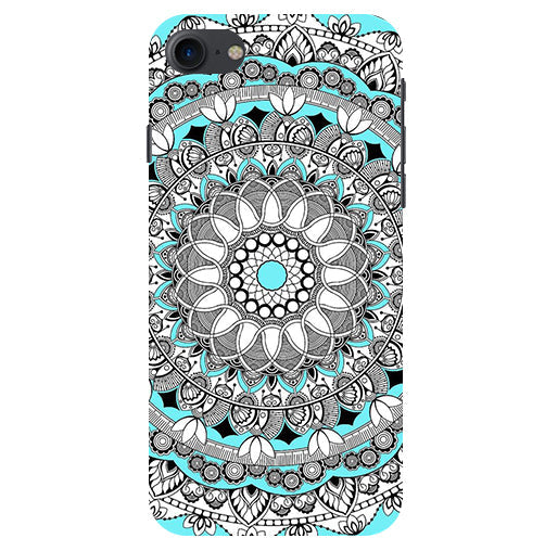 Mandala art Back Cover For Apple Iphone 8