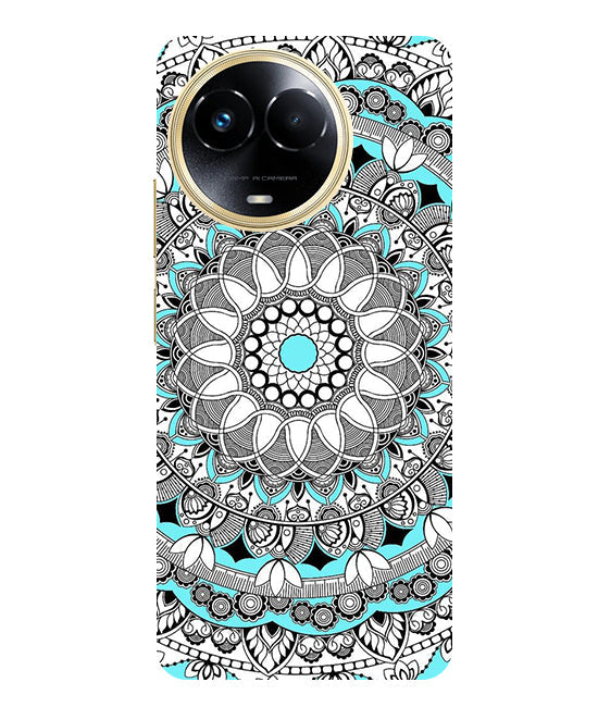 Mandala art Back Cover For Realme 11 5G/11X 5G