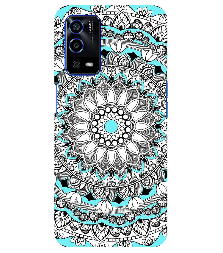 Mandala art Back Cover For Oppo A16