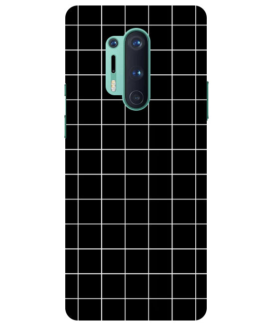 Checkers Box Design Back Cover For Oneplus 8 Pro