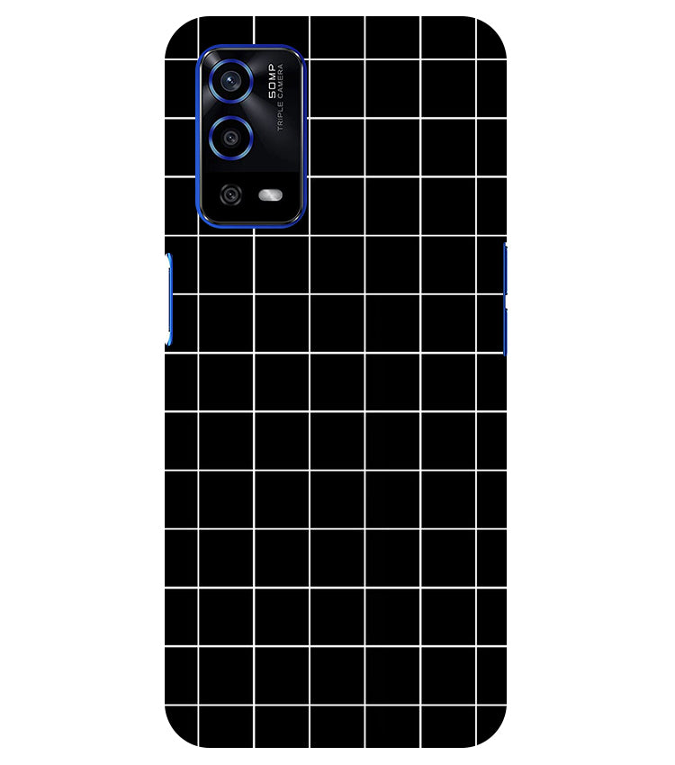 Checkers Box Design Back Cover For Oppo A16