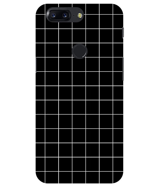 Checkers Box Design Back Cover For Oneplus 5T