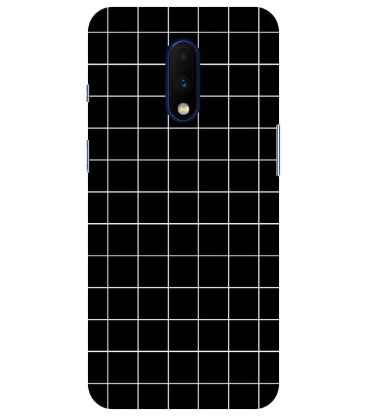 Checkers Box Design Back Cover For   Oneplus 7