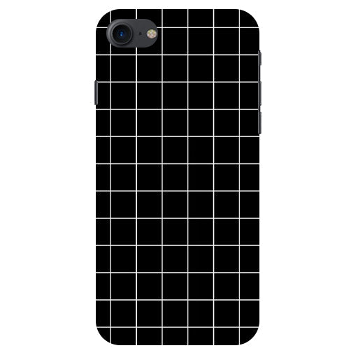 Checkers Box Design Back Cover For   Apple Iphone 8