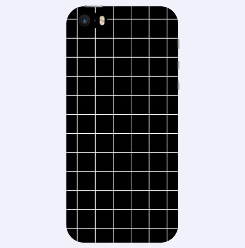 Checkers Box Design Back Cover For Apple Iphone 5/5S