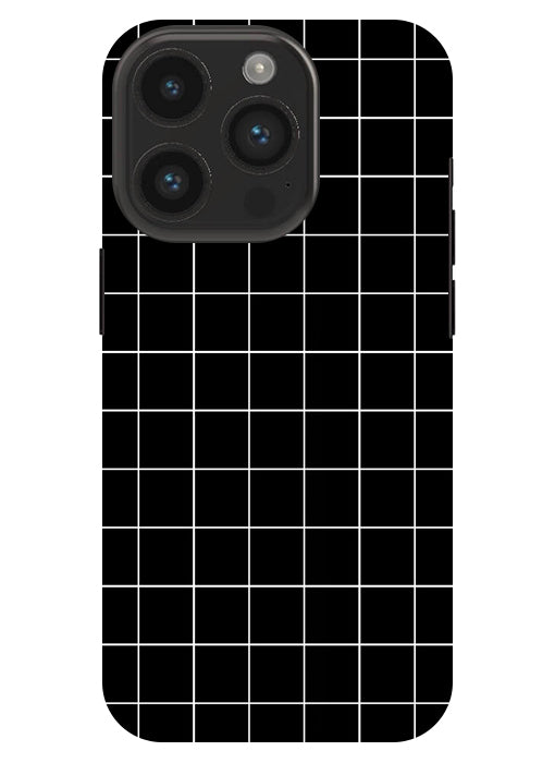 Checkers Box Design Back Cover For Apple Iphone 14 Pro Max