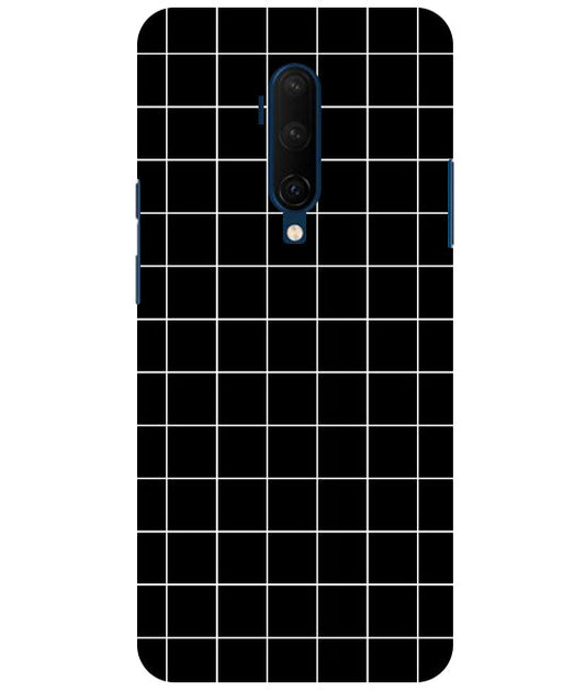 Checkers Box Design Back Cover For   Oneplus 7T Pro