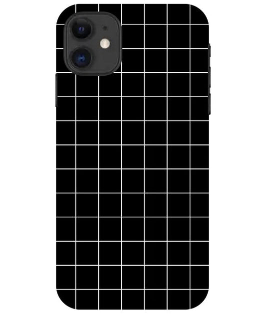 Checkers Box Design Back Cover For   Apple Iphone 11