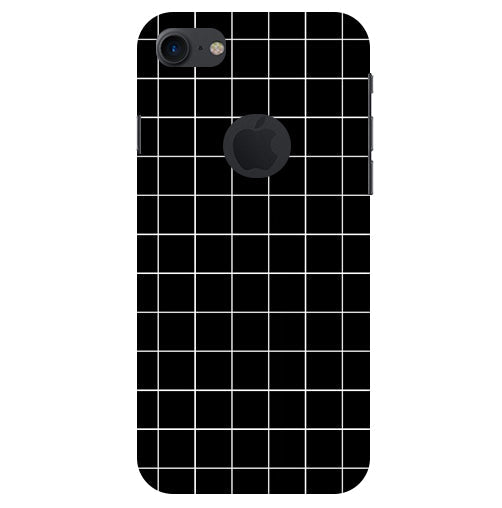 Checkers Box Design Back Cover For   Apple Iphone 8 Logocut
