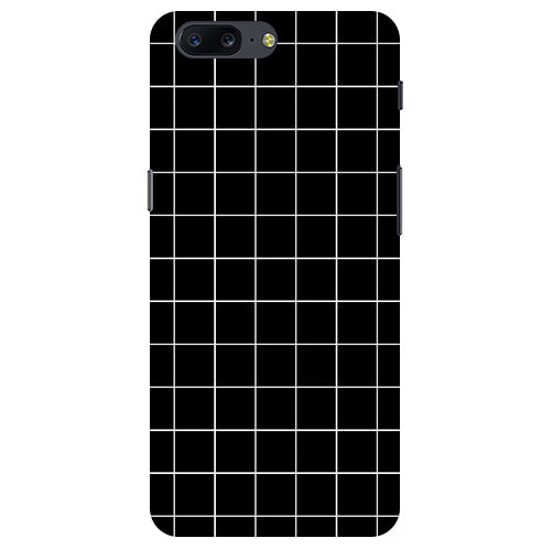 Checkers Box Design Back Cover For Oneplus 5