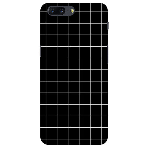 Checkers Box Design Back Cover For   Oneplus 5