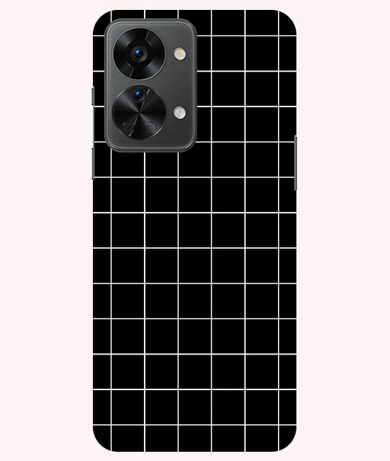Checkers Box Design Back Cover For Oneplus Nord 2T 5G
