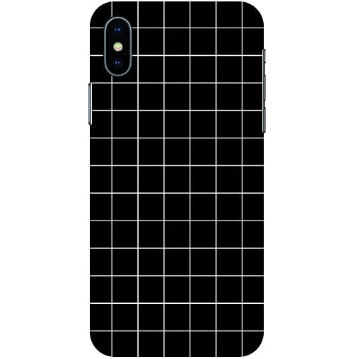 Checkers Box Design Back Cover For Apple Iphone Xs Max