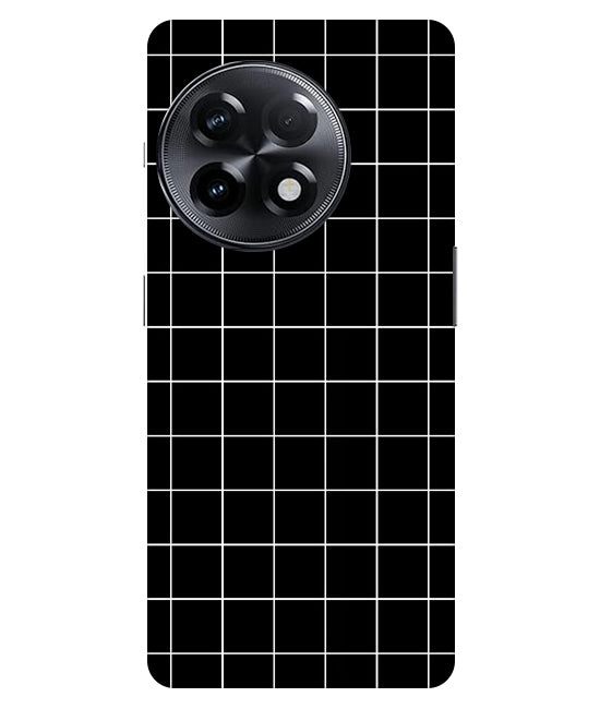 Checkers Box Design Back Cover For Oneplus 11R 5G