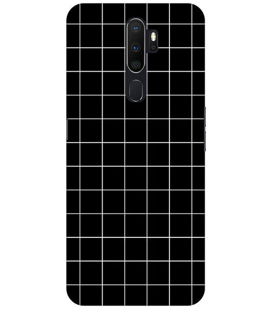 Checkers Box Design Back Cover For   Oppo A5 2020