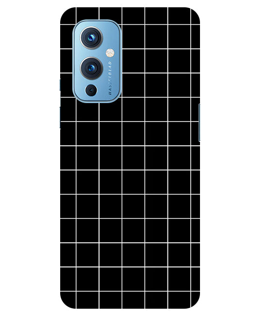 Checkers Box Design Back Cover For Oneplus 9
