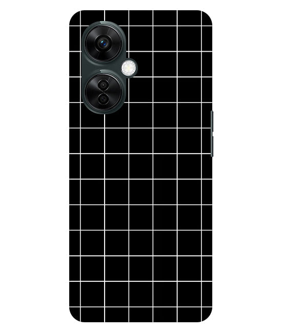 Checkers Box Design Back Cover For Oneplus Nord CE 3 Lite 5G