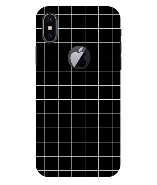 Checkers Box Design Back Cover For Apple Iphone X Logocut