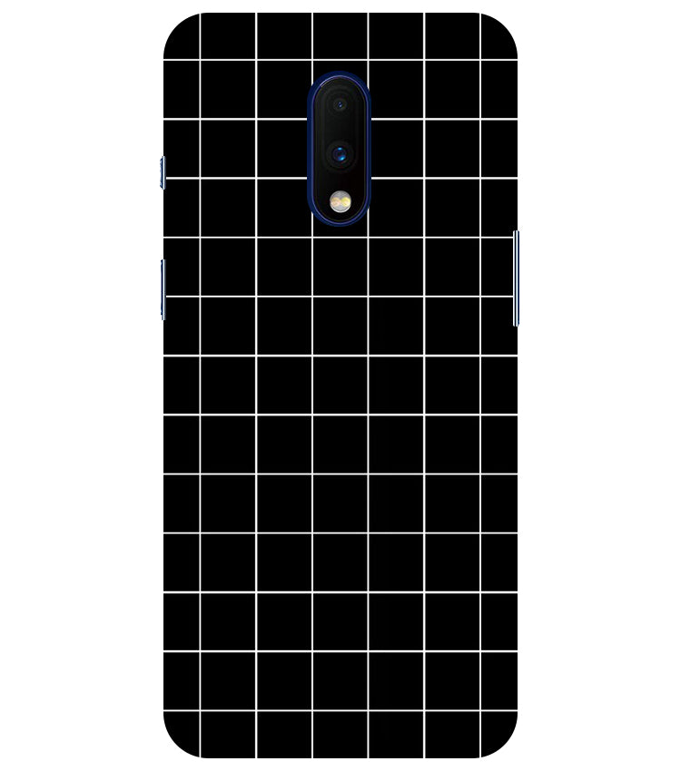 Checkers Box Design Back Cover For Oneplus 6T