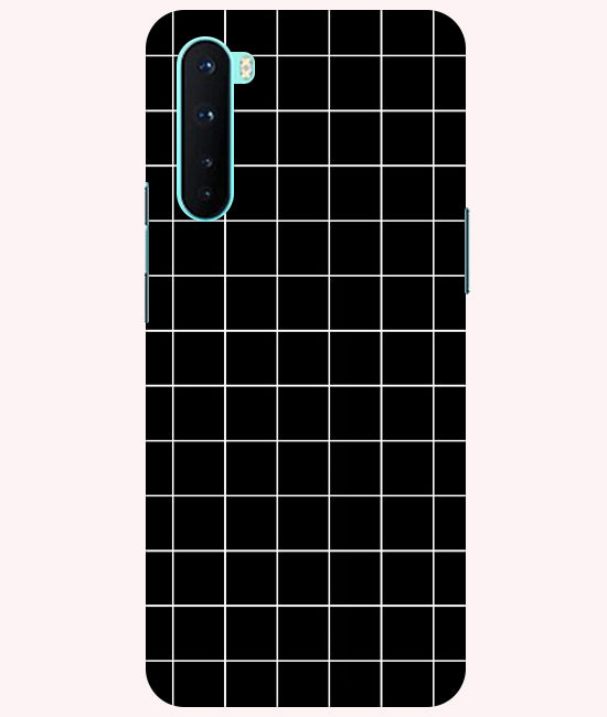 Checkers Box Design Back Cover For Oneplus Nord 5G