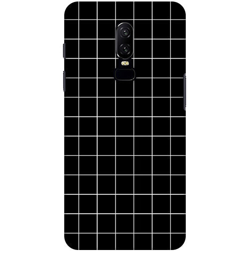 Checkers Box Design Back Cover For   Oneplus 6