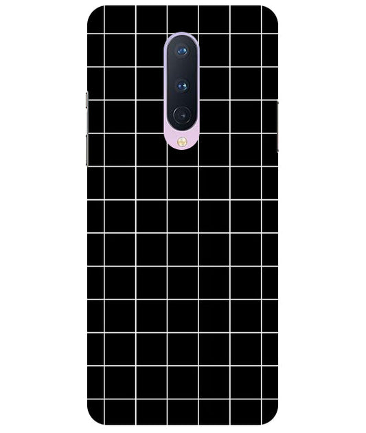 Checkers Box Design Back Cover For   Oneplus 8