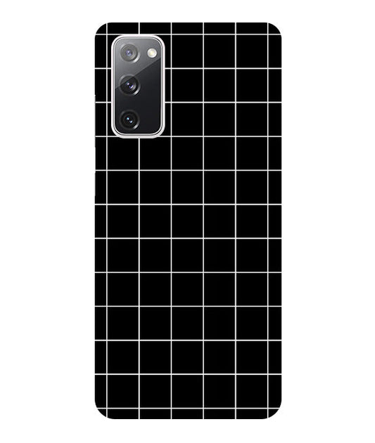 Checkers Box Design Back Cover For   Samsug Galaxy S20 FE 5G