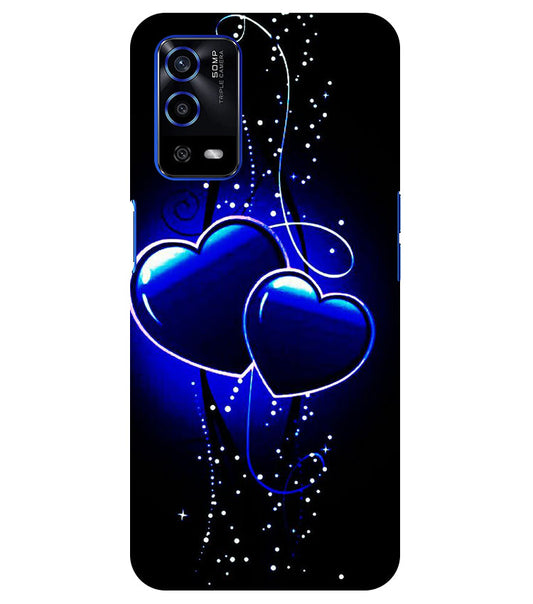 Heart Design 1 Printed Back Cover For Oppo A55