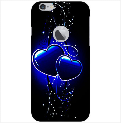 Heart Design 1 Printed Back Cover For Apple Iphone 6/6S Logo Cut