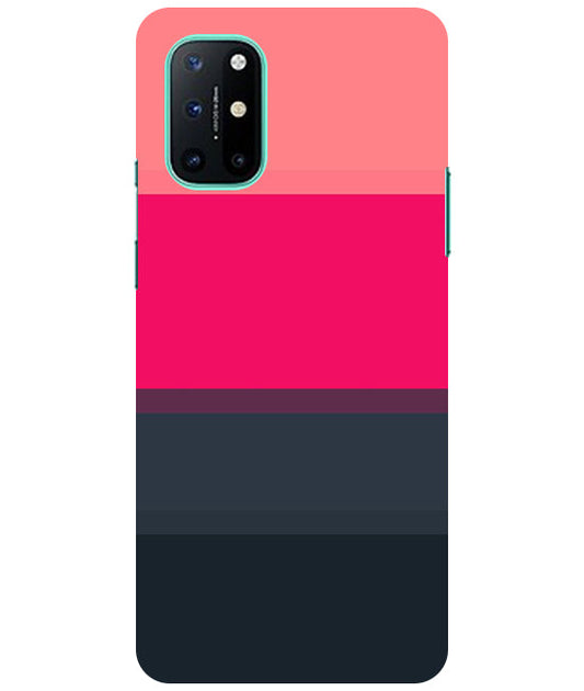 Colorful Stripes Back Cover For  Oneplus 8T