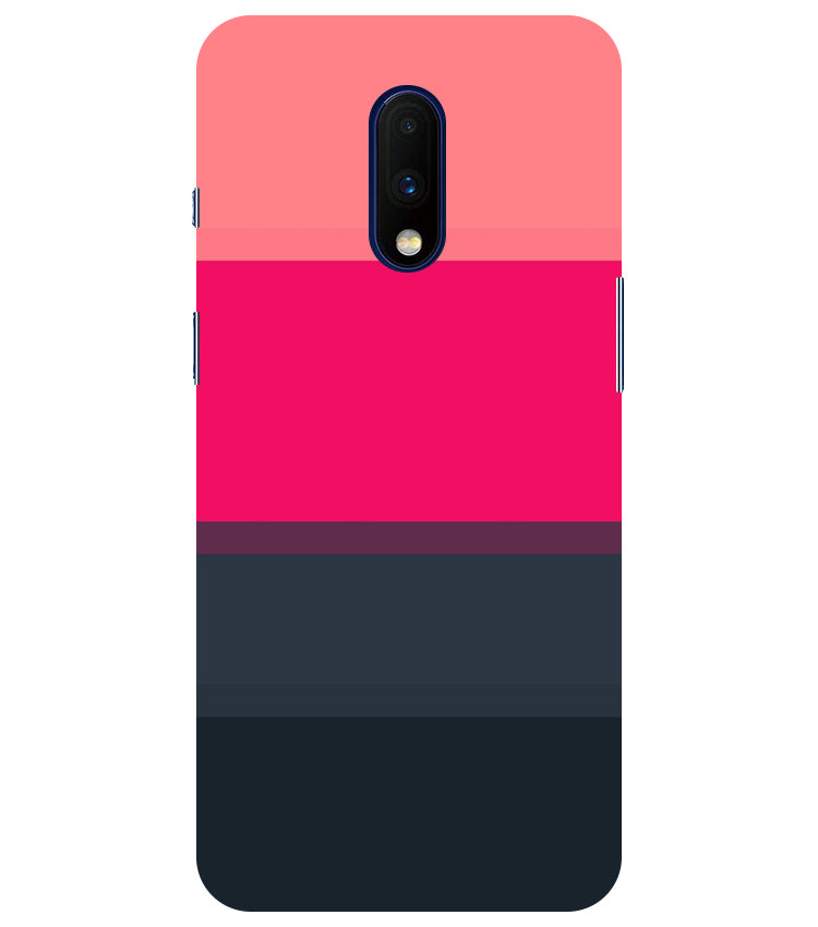 Colorful Stripes Back Cover For Oneplus 7