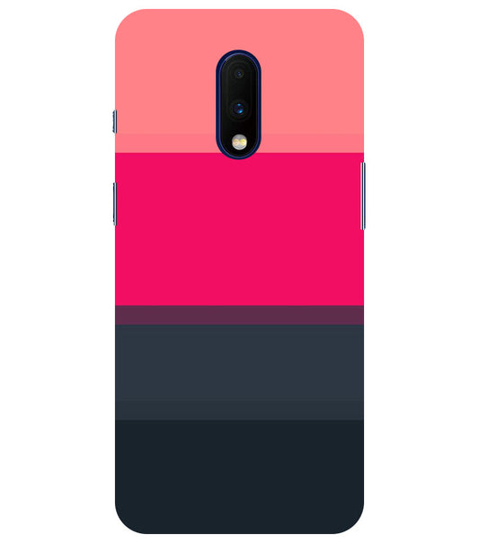 Colorful Stripes Back Cover For  Oneplus 7
